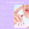 Set de Plumas Nymixa para Uñas de Doble Punta Herramientas para Uñas DIY Plumas de Contorno para Uñas Coloridas Multicolores Fáciles de Usar