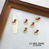 Accesorios para Uñas con Zirconia del Año del Caballo 2026 Nuevos Lindos Ponis del Zodiaco Rojo Aleación Pedrería Decoraciones de Uñas Portátiles para DIY