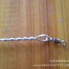 Gancho de pesca en el mar con soporte de alambre de acero inoxidable antienrollamiento, tipo T, de 12 cm de equilibrio