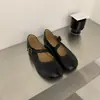 Novos Mocassins Quadrados Planos de Outono 2026, Sapatos Slip-On, Sapatilhas Mary Jane Retrô com Tira Única Femininas
