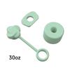 Tapa antipolvo con pajita para taza Stanley de 10 mm, accesorios para tapa de taza Stanley de 30 oz, tapón a prueba de fugas, juego de 3 piezas