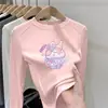 Camiseta para niños 2026 nuevo estilo cuello redondo manga larga para niñas otoño e invierno polar cálido y elegante top base para niñas pequeñas