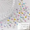 Mini Strass Pequenos para Nail Art Estilo Quente de Celebridade da Internet Azul Lago Branco Fundo Plano Strass de Formato Irregular Diamantes Coloridos Acessórios Roxo para Nail Art