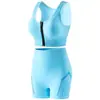 Conjunto de Sujetador Deportivo con Cremallera Frontal para Mujer, Transpirable y Cómodo, con Aberturas, para Correr, Fitness, Levantamiento de Glúteos