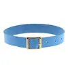 Ventas Directas de Fábrica Harajuku Punk Rock Collar de Cuero PU Banda para el Cuello de Mujer Hebilla Dorada Personalizada Cabeza Clavícula Cuello Collar