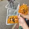 Caja de embalaje para fideos turcos, uso comercial para vendedores ambulantes, tazón desechable de plástico transparente para fideos fríos y fideos secos calientes