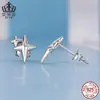 Pendientes Aifulu Transfronterizos Populares Estrella Brillante Plata de Ley S925 Joyería Oxidada Joyería Pendientes para Mujer Venta al por Mayor