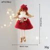 Novo chapéu de anjo de tecido de Natal, ornamento único para meninas, decorações temáticas de Natal para casa e festas