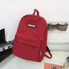 Mochila Escolar Transfronteriza de Alta Gama Femenina Versión Coreana Ins Color Puro Simple Versátil Mochila Estudiante Chica Mochila de Gran Capacidad