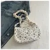 Bolso de Hombro con Estampado de Lazo de Amor Coreano para Mujer, Bolso Tote de Gran Capacidad, Bolso de Viaje, Bolso de Compras