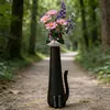 Vaso de Gato Peculiar para Novos Produtos Transfronteiriços, Artesanato em Resina, Ornamento com Toque de Luxo, Vaso de Gato de Nicho