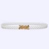 Cinto Feminino Estilo Coreano Pérola Strass Moda Vestido Suéter Corrente de Cintura Decorativo Cinto Solto Doce Cobertura de Cintura