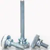 Tornillos de Ajuste Manual Galvanizados de Cabeza Plana Grande Tipo Escalonado Moleteados de Cabeza Alta Gb834 M3M4M5M6M8M10