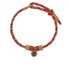 Pulsera Roja de Cuerda para el Año del Caballo Tai Sui, Pulsera Roja Trenzada de Cuerda Pequeña con los Ocho Budas Guardianes para Mujer, Nuevo Estilo 2026