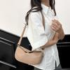 Bolso Cruzado Suave Minimalista Estilo Francés para Mujer, Nuevo de Verano 2025, Versátil Casual para el Trabajo, Bolso de Hombro tipo Bollo