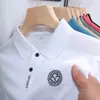 (Se admite la entrega en una sola pieza) Camiseta de manga corta para hombre de verano bordada talla grande polo shirt moderna de negocios Comercio exterior Al por mayor