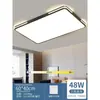Luminária de teto LED ultrafina para sala de estar, simples e moderna, luminária elegante para quarto e dormitório, conjunto retangular, luminária de teto para casa