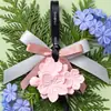 Nuevo Colgante Aromaterapia Flor de Melocotón Rosa Colgador de Fragancia para Coche Desodorante para Armario y Gabinete Ambientador Vegetal Regalo de Alta Gama