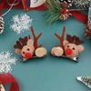 Diadema de Cuernos de Reno Navideño Pasador Diadema Hada del Bosque Popular Súper Hada Foto Foto Accesorios para el Cabello Pasador de Reno Femenino Femenino