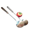 Espátula de Cogumelo Antiderrapante de Noz Cozinha Colher para Saltear Guizhou Colher de Sopa Pá Doméstica Cabo Longo Colher para Cozinhar Saltear Cozinha