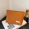 Bolsa Cosmética para Mujer Color Puro Bolsa de Pana Engrosada Bolsa de Maquillaje Monedero Teléfono Móvil Bolsa Ampliada Bolsa Ultraligera para Cosméticos