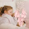 Decoração Suspensa de Filtro dos Sonhos Kit de Material DIY Estilo Floresta Sino de Vento Pingente Presente para Menina Decoração de Quarto Ornamento Suspensor Estilo Ins Atacado