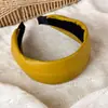 Diadema ancha de cuero PU estilo coreano, estilo retro Melard, cómoda de llevar, adecuada tanto para salidas casuales como para ir al trabajo, un accesorio de moda para mujeres