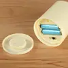 Vela Eletrônica LED de 7,5 cm de Diâmetro com Cabeça de Bala Inclinada, Vela à Prova d'Água Simulada para Decorações de Mesa Teatrais