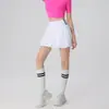 2025 Nueva Falda de Botón de Flor de Cintura Alta Ropa Deportiva para Exteriores Alta Elasticidad Secado Rápido Falda de Golf Tenis para Mujer