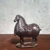 Ébano Tallado Caballo Tang Casa de Pueblo Animal Zodiaco Decoración para el Hogar Apertura de Oficina Artesanía de Madera Sólida Regalos