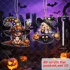 Magia de Halloween Transfronteriza Serie de la Pequeña Bruja Colgante Acrílico 2D para Espejo Retrovisor de Coche Colgante para Bolso Decoración