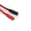 Teléfono móvil conector de 3.5 mm a jack de micrófono para auriculares convertidor de auriculares Cable de transferencia 1/2 para portátil