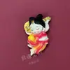 Nuevo Dibujo Animado Dinastía Tang Chica de Luoyang instrumento musical Apsara creativo tridimensional dibujos animados resina magnético pegatinas para refrigerador viaje Ji