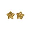 Pendientes de estrella de acero inoxidable que conservan el color, de gran venta en Europa y Estados Unidos, de moda transfronteriza, de acero de titanio que no se decolora, pendientes de estrella chapados en oro de 18 quilates.