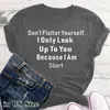 No te flaquees playera estilo europeo y americano top manga corta letra holgada talla grande Nuevo