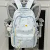 Mochila Estilosa Nova de Estrela para o Verão de 2026 Mochila de Grande Capacidade com Alto Visual para Estudantes Universitários Estudantes do Ensino Médio Mochila de Duas Alças