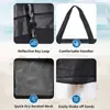 Feihong Bolsa de Praia de Rede Transfronteiriça Grande Capacidade Bolsa Tote de Ombro de Viagem para Praia com Zíper e Múltiplos Bolsos Bolsa de Praia