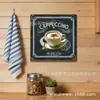 Pintura de Lata de Café Vintage Personalizável Quadrada 20 30cm Placa de Metal Loja de Café Bar Pintura Decorativa de Parede