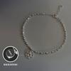 S Prata Carro Flor Bola Corrente Tudo-em-um Sorte Pulseira ins Design de Nicho Estilo Frio Alto Padrão Feminino Simples