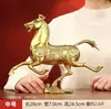 Adorno de Caballo de Latón, Caballo Galopando sobre Golondrina Voladora, Símbolo de Éxito Instantáneo, Decoración para el Hogar para Sala de Estar, Recibidor, Mesa, Artesanía Decorativa, Adorno de Caballo Volador