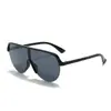 Nuevas Gafas de Sol de Lente Único Transfronterizas Europeas y Americanas de Moda para Mujer, Gafas de Sol de Moda de Marco Grande de Alta Gama para Protección Ocular Ciclismo