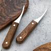 Cuchillo de acero inoxidable 420 para cortar camarones, herramienta de cocina para limpiar salchichas y camarones, cepillo para barriga de pescado, cuchillo para langosta, pelador de camarones, mango de madera para cortar camarones.