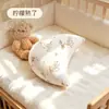 Almohada infantil de algodón puro, con forma de bollo, para bebés de 0 a 6 meses, diseñada para corregir la forma de la cabeza y ayudar a dormir con la cabeza redondeada
