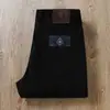 2024 novo inverno forrado com fleece grosso marrom quente elástico cintura alta cinco bolsos masculino reto Jeans casual calças