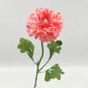 Flor de Loto con Rocío de Mil Posturas de Dos Cabezas Tallo Único Flor Artificial de Seda Flor Falsa Material de Flor para Bodas Marcador de Camino Arreglo Floral Decoración de Escritorio para el Hogar Arte Floral