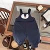 Calça de Algodão com Alças de Inverno para Bebê Calça de Algodão Grossa e Quente de Inverno com Desenho de Animal para Menino Calça de Perna Fofa para Bebê