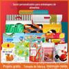 Fábrica saco de embalagem plástica impressão vácuo saco de embalagem de alimentos saco de folha de alumínio cor impressão de rolo composto filme auto-portante auto-selante saco