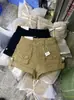 Pantalones Cortos Cargo Han Meier para Mujer Verano Nuevo Estilo Coreano Cintura Alta Diseño Delgado Falda Corta de Cadera 5825