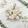 Scrunchie de Malla de Tulipán en Brote~Exquisito para Mujer Verano de Gama Alta Rosa Accesorio Grande para el Cabello Scrunchie