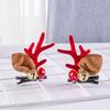 Novo Natal Antler Hairpin Acessórios de Cabelo Crianças Clip Girl Coreano Internet Celebridade Cartoon Elk Hairpin Acessórios de Cabelo Atacado